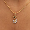 0.18 Ct IGI Certified Natural Diamond Pendant And Earrings Set 18KT Yellow Gold