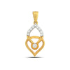 0.26 Ct IGI Certified Natural Diamond Necklace Pendant in 18K Gold for Women