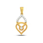 0.26 Ct IGI Certified Natural Diamond Necklace Pendant in 18K Gold for Women
