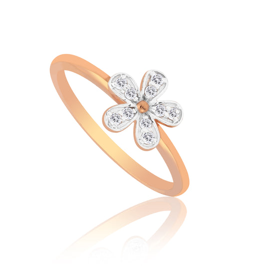 Fresh Floral Diamond Ladies Ring