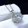 18.50 ct DEW F VS1 Moissanite Pendant in Gold Vermeil Premium Gift for Her Birthday
