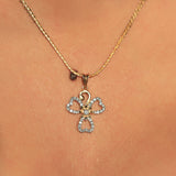 0.31 Ct. Natural Diamond Pendant in 18K Gold Jewellery For Women IGI Certified