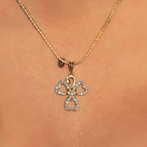 0.31 Ct. Natural Diamond Pendant in 18K Gold Jewellery For Women IGI Certified