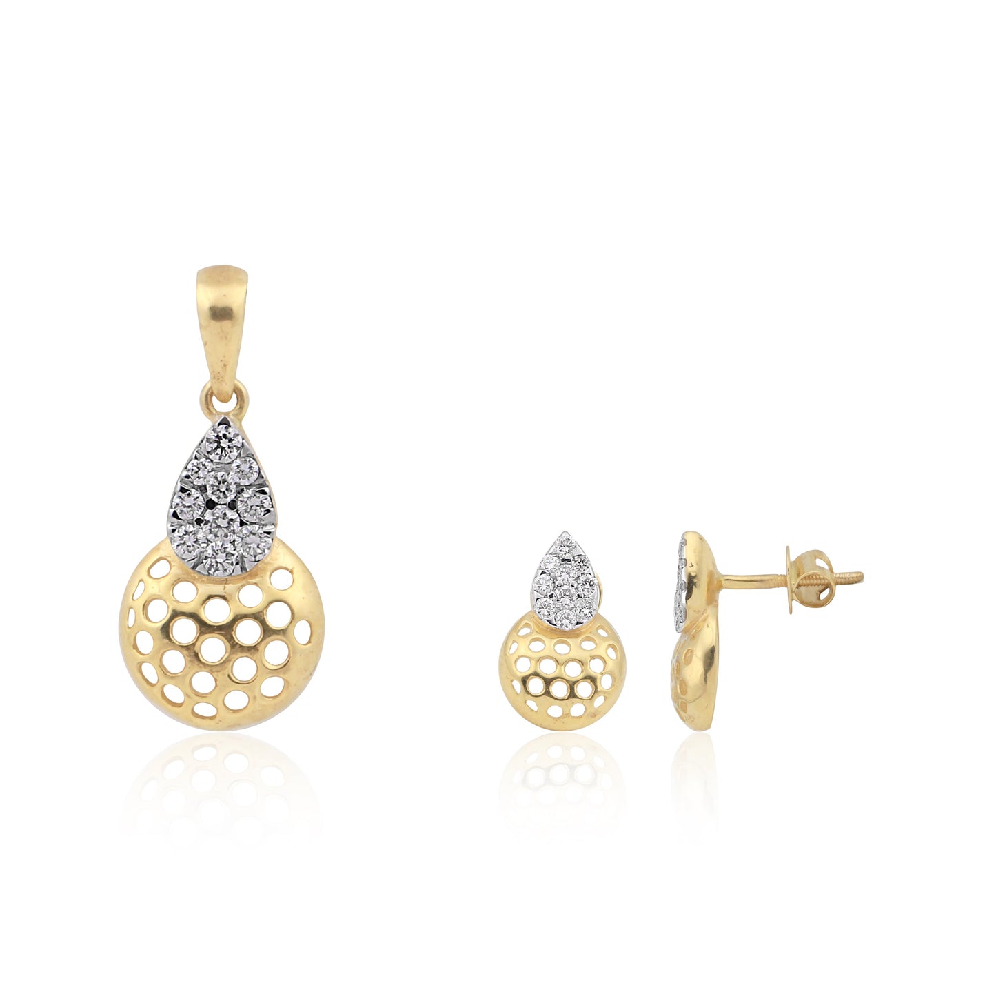 Luxury 18K Gold Diamond Pendant Set 0.66 Ct G-H VS – Elegant Jewellery Gift