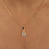 Luxury 18K Gold Pendant  0.26 Ct Natural Diamond Jewellery IGI Certified Jewellery
