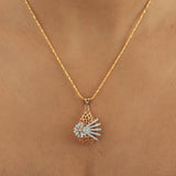 0.88ct Natural Diamond Pendant Necklace