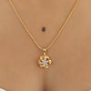 18K Gold Pendant with 0.29 Ct IGI Certified Natural Diamond for Women