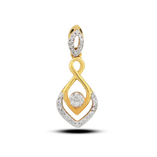 Elegant Cluster Diamond Pendant