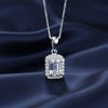 3.50 ct DEW Certified Moissanite Pendant for Wedding or Holiday Gift 18K Gold Plated Ve 18K Gold Plated