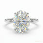 4.10 ct DEW Certified Radiant Cut White Solitaire Moissanite Ring 18K Gold Plated Verme 18K Gold Plated