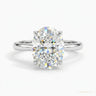 Round Cut White Moissanite Solitaire Ring – 18K Gold Vermeil, 4.12 ct GRA Certified in 18K Gold Plated Vermeil