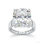 4.35 ct DEW Certified White Moissanite Ring in – Anniversary Gift for Wife 18K Gold Pla 18K Gold Plated