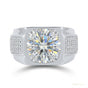 4.90 ct DEW Certified White Moissanite Ring – Wedding Jewellery in 18K Gold Plated Vermei 18K Gold Plated