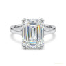 4.95 ct DEW Certified White Moissanite Solitaire Ring – Gift for Wife in 18K Gold Plated in 18K Gold Plated Vermeil
