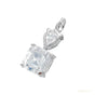 Moissanite 4.60 ct DEW Certified White Moissanite Solitaire Pendant Gold Vermeil