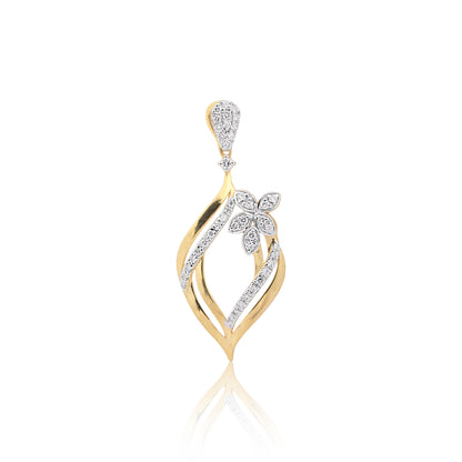 Flora Diamond Pendant Set