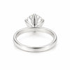 9.40 ct DEW Certified Round Cut White Moissanite Solitaire Ring Gold Vermeil
