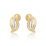 0.13 Ct. Natural Diamond IGI Certified Pendant And Earrings in 18KT Yellow Gold