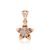 Elegant IGI Certified Diamond Pendant 0.66 ct 18K Gold Necklace Women Gift