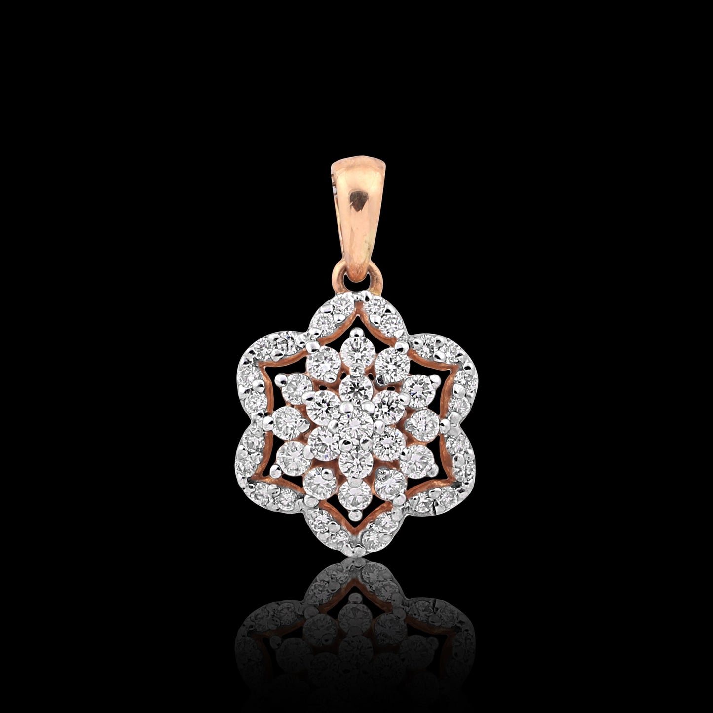 0.69 Ct IGI Certified Natural Diamond Pendant in 18K Gold Jewellery for Women