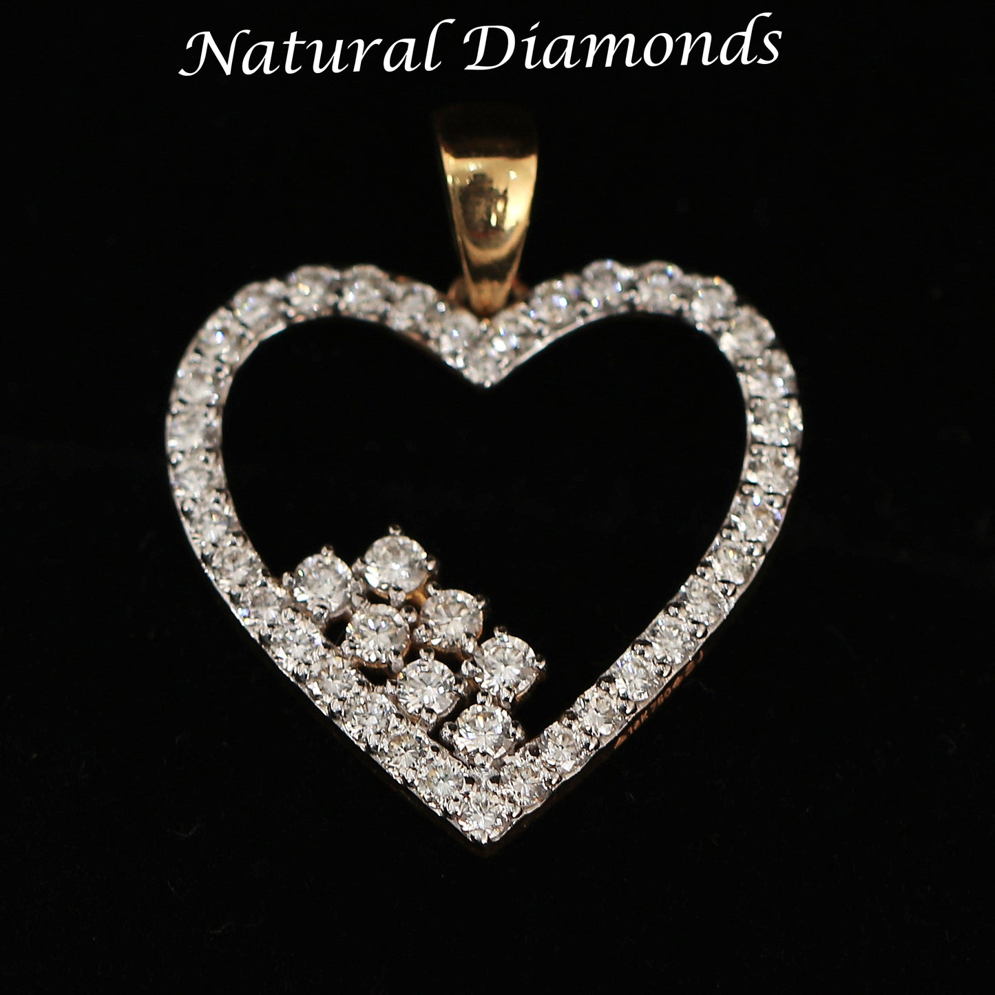 Heart-Shaped Diamond Pendant
