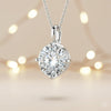 4.20 ct DEW Certified Moissanite Pendant in Gold Vermeil Ideal Gift