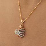 0.88ct Natural Diamond Pendant Necklace