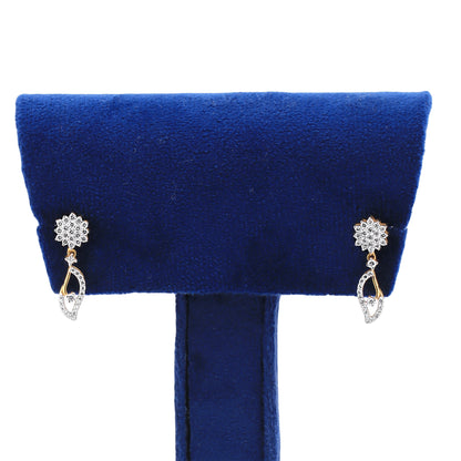 Elegant Diamond Necklace and Earring Set