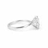 8.3ct DEW White Moissanite Round Solitaire Ring
