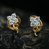 0.44 Ct. Natural Diamond Stud Earrings in 18K Yellow Gold IGI Certified