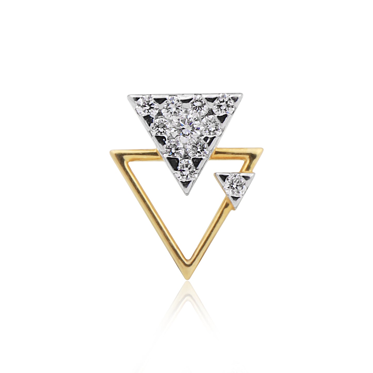 Geometric Diamond Pendant Set