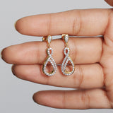 0.70 Ct. IGI Certified 18K Solid Gold Natural Diamond Earrings for Women