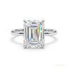 5.36 ct DEW Radiant Cut White Moissanite Solitaire Wedding Ring 18K Gold Plated in 18K Gold Plated Vermeil