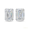 5.00 ct DEW White Moissanite Solitaire Studs In Gold Vermeil For Girls – white background main image