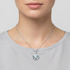 4.20 ct DEW Certified Moissanite Pendant in Gold Vermeil Ideal Gift