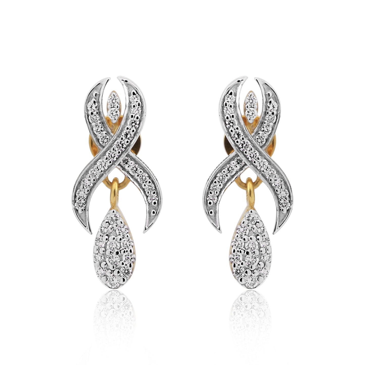 Elegant Diamond Necklace & Earrings Set
