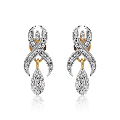 Elegant Diamond Necklace & Earrings Set