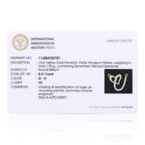 0.14ct Natural Diamond Pendant in 18K Yellow Gold