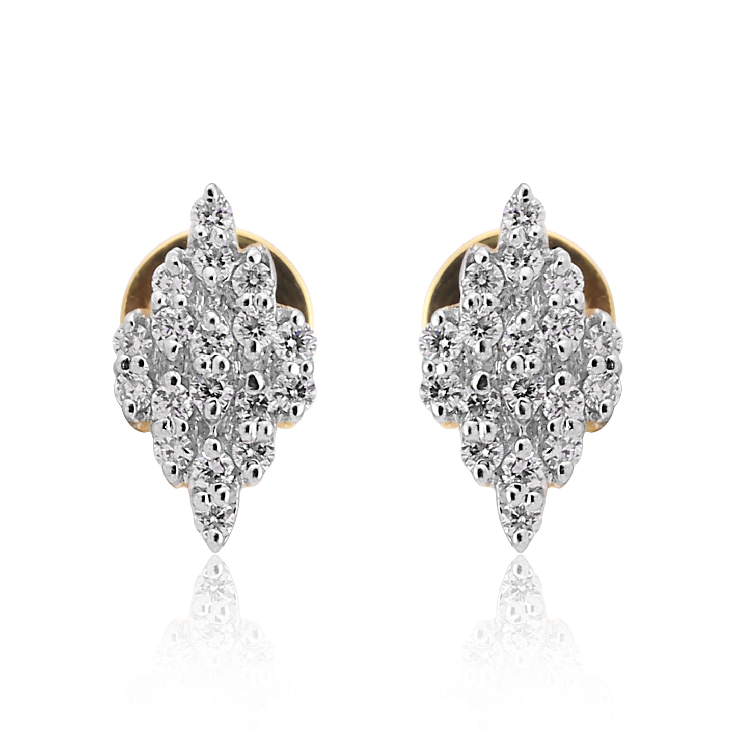 Floral Diamond Necklace and Earring Set