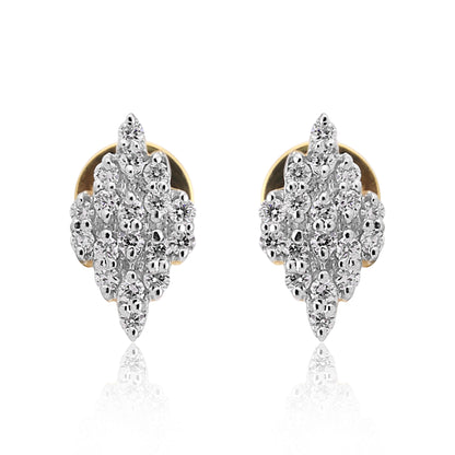 Floral Diamond Necklace and Earring Set