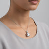 7.30 ct DEW F VS1 White Moissanite Pendant in Gold Vermeil – Birthday Gift for Wife