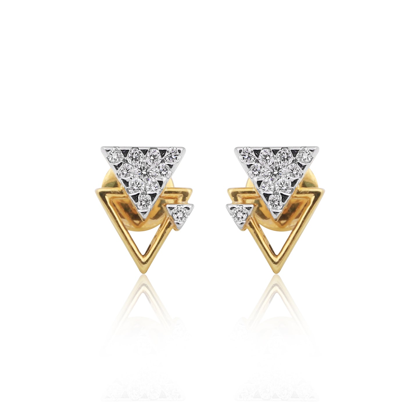 Geometric Diamond Pendant Set