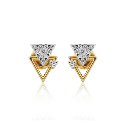 Geometric Diamond Pendant Set