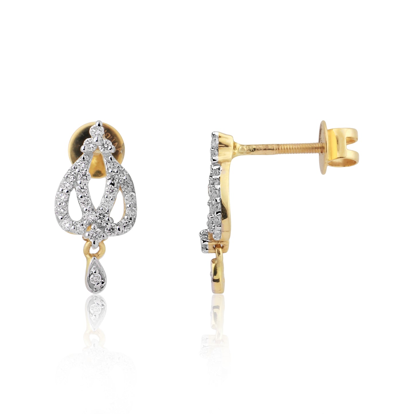 Graceful Diamond Necklace and Earring Set