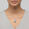 18.50 ct DEW F VS1 Moissanite Pendant in Gold Vermeil Premium Gift for Her Birthday