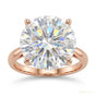 6.00 ct DEW Certified White Moissanite Ring in – Labor Day Jewellery Gift 18K Gold Plated