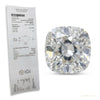 6 ct DEW Certified Radiant Cut White Soliaire Moissanite Gold Vermeil Ring – white background main image