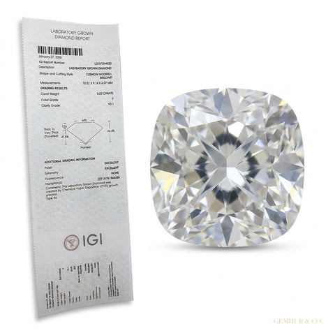 6 ct DEW Certified Radiant Cut White Soliaire Moissanite Gold Vermeil Ring – white background main image