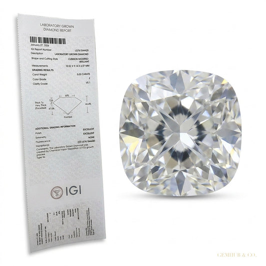 6 ct DEW Certified Radiant Cut White Soliaire Moissanite Gold Vermeil Ring – white background main image