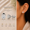 14K/18K Lab-Grown Diamond Solitaire Pear Stud Earrings